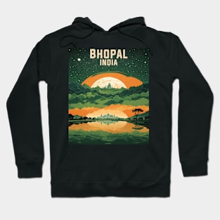 Bhopal India Vintage Tourism Travel Hoodie